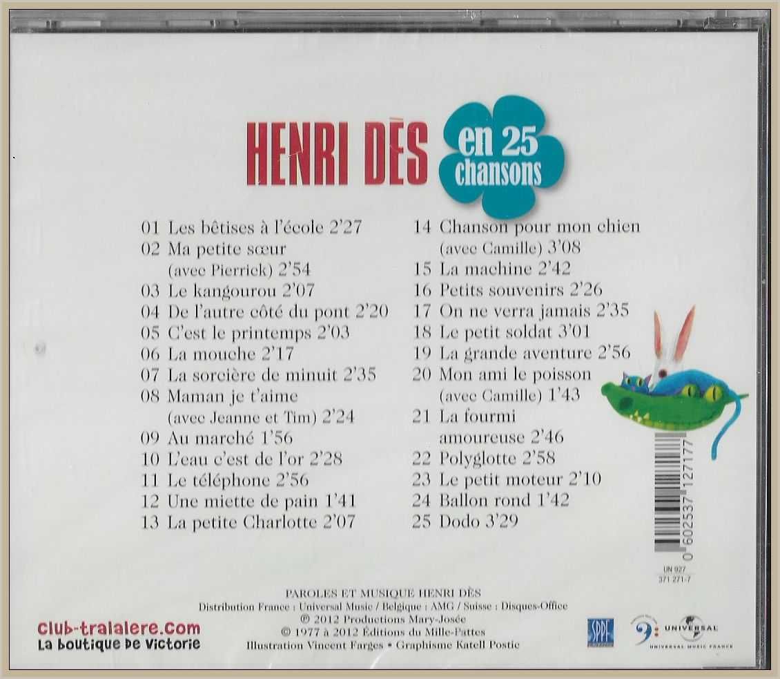 Henri Dès – En 25 Chansons (Album, CD)