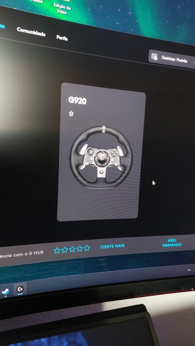 Volante Logitech G920 + Suporte + Shifter