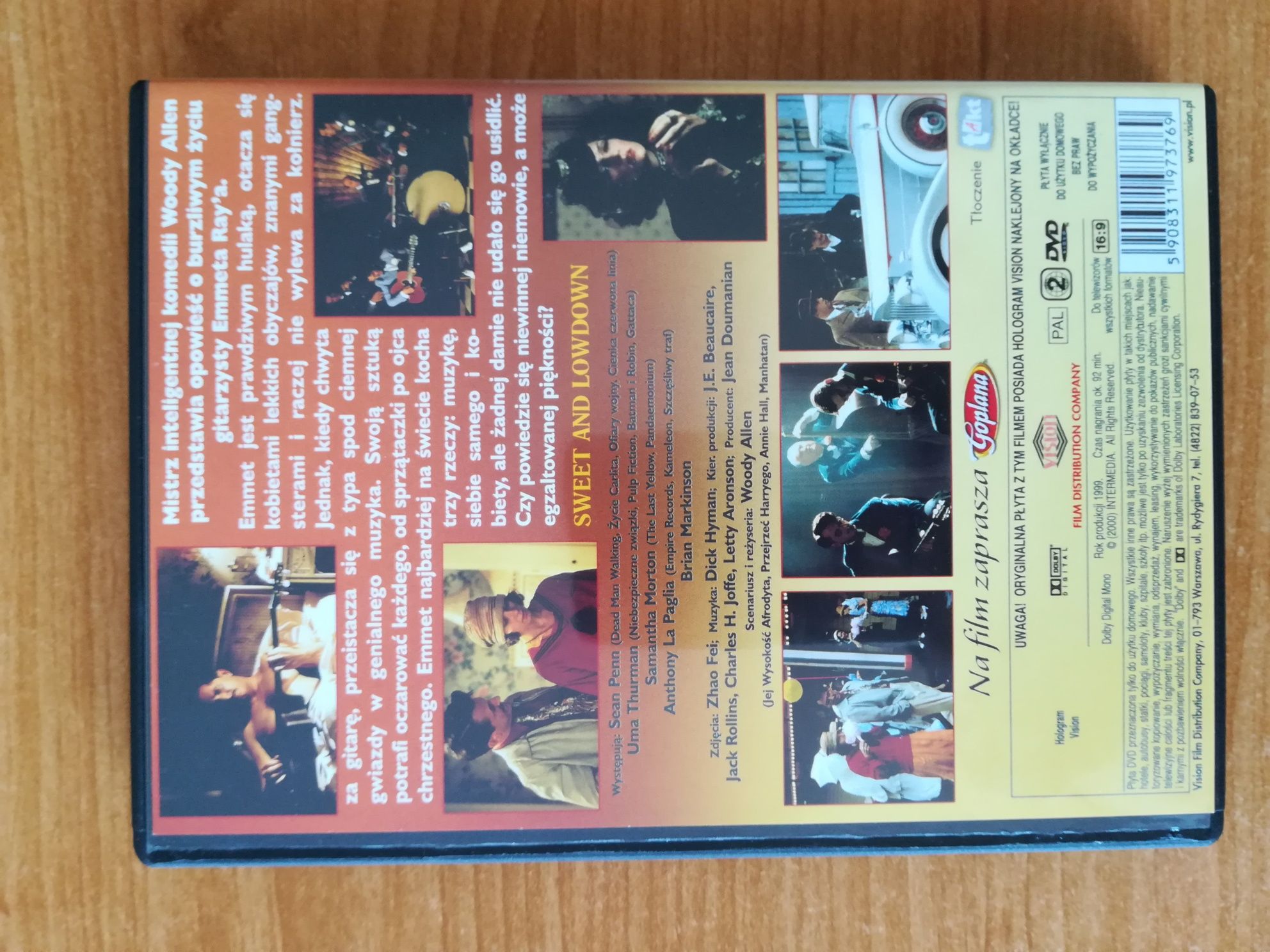 Woody Allen Słodki drań film DVD