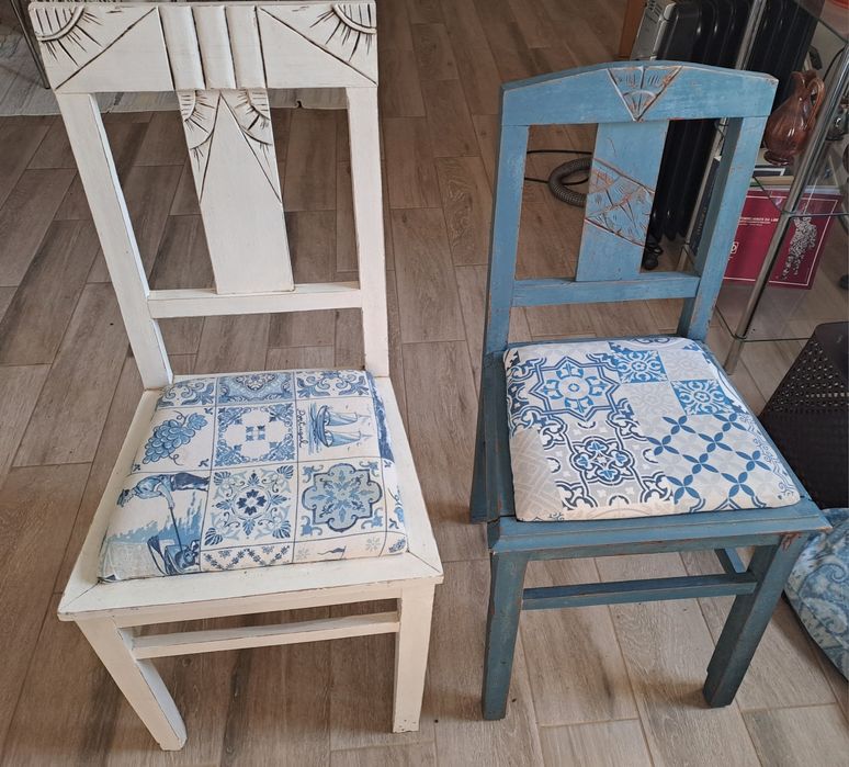 Cadeiras antigas restauradas