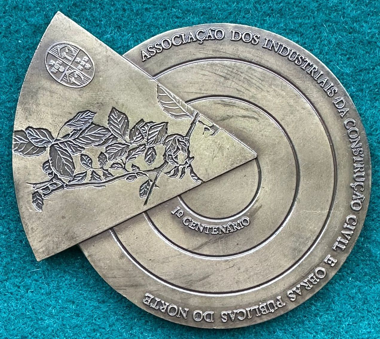 Medalha comemorativa em bronze,