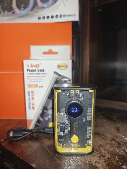 Мегапотужний Повербанк LinQ TM16000 (16000 мА·год, QC 22.5W + PD 20W)