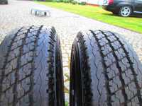 2 opony Bridgestone z felgami 185 R 14 C c-bieżnik 10,5 mm