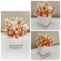 Mini flower box z suszonych kwiatów