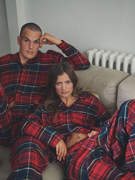 Піжама жіноча Next в клітинку зелена розмір м