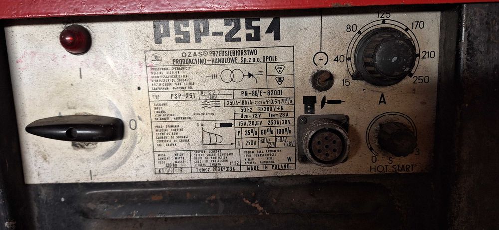 Spawarka prostownik spawalniczy PSP-251