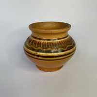 Chałupnik Iża ceramika ludowa wazon wazonik ceramiczny PRL