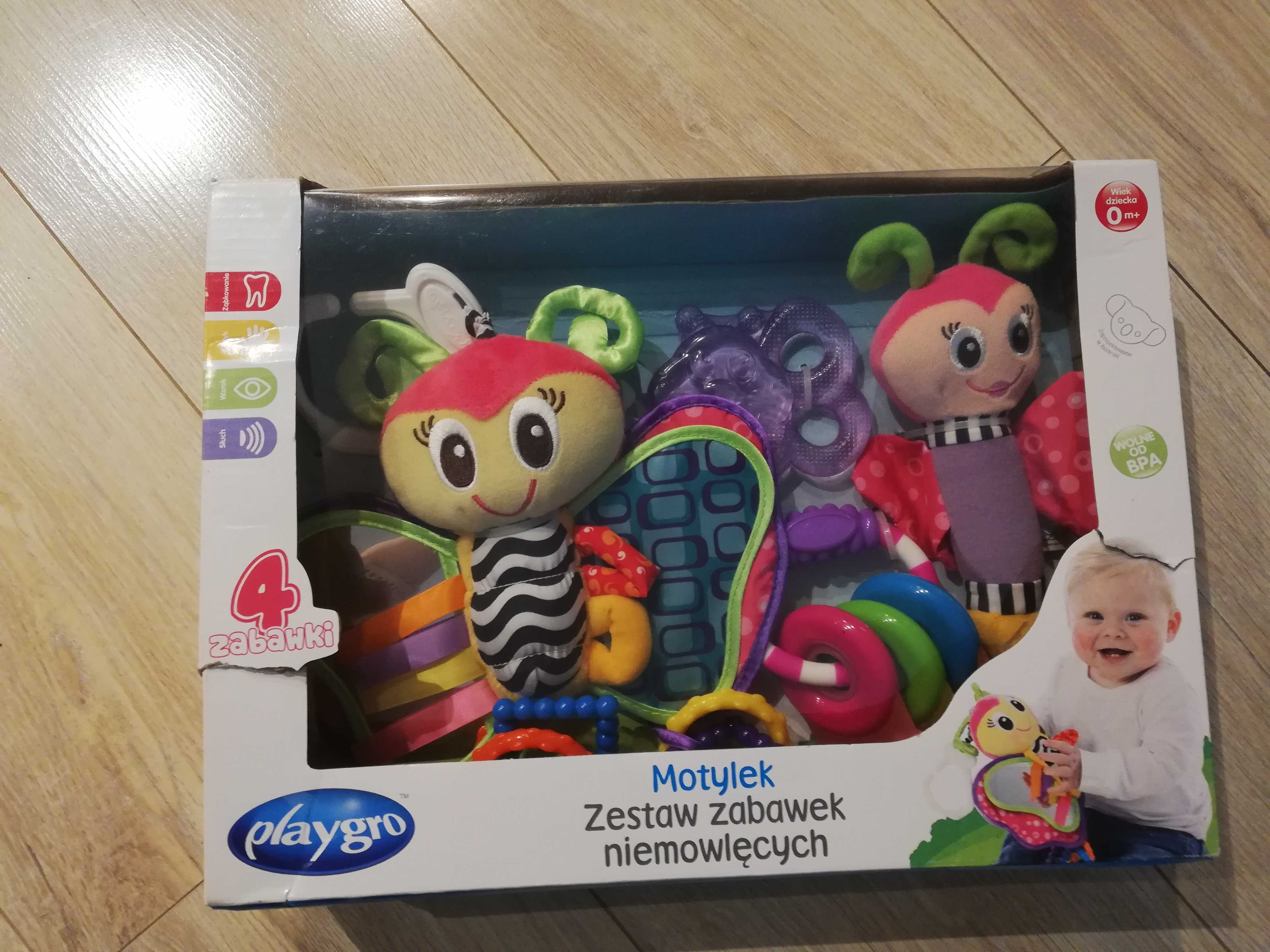 Motylek zestaw zabawek niemowlęcych firmy Playgro