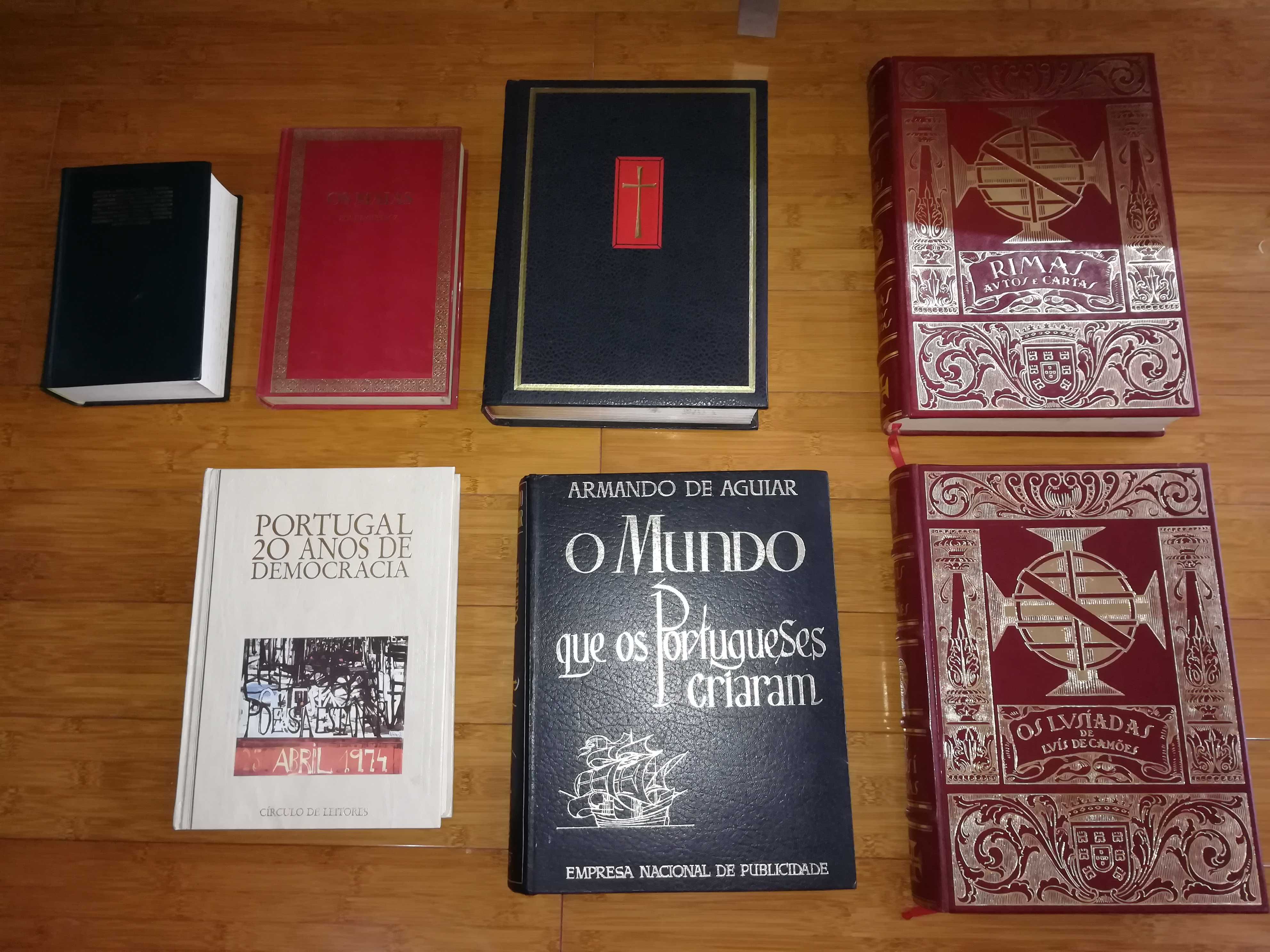 Coleção livros antigos, Enciclopédia e Bíblia Sagrada