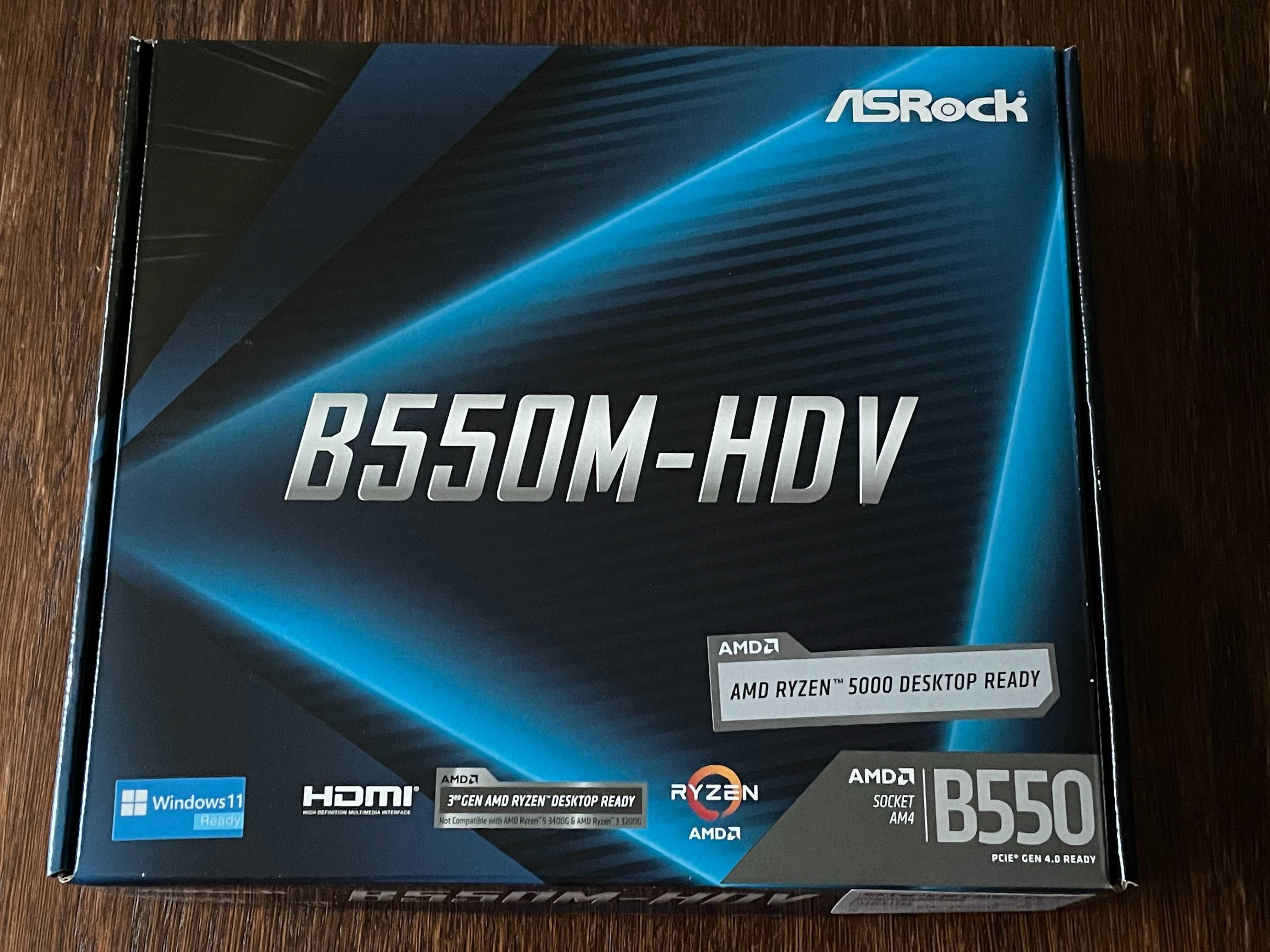 Материнская плата AsRock B550M-HDV (sAM4, AMD B550)