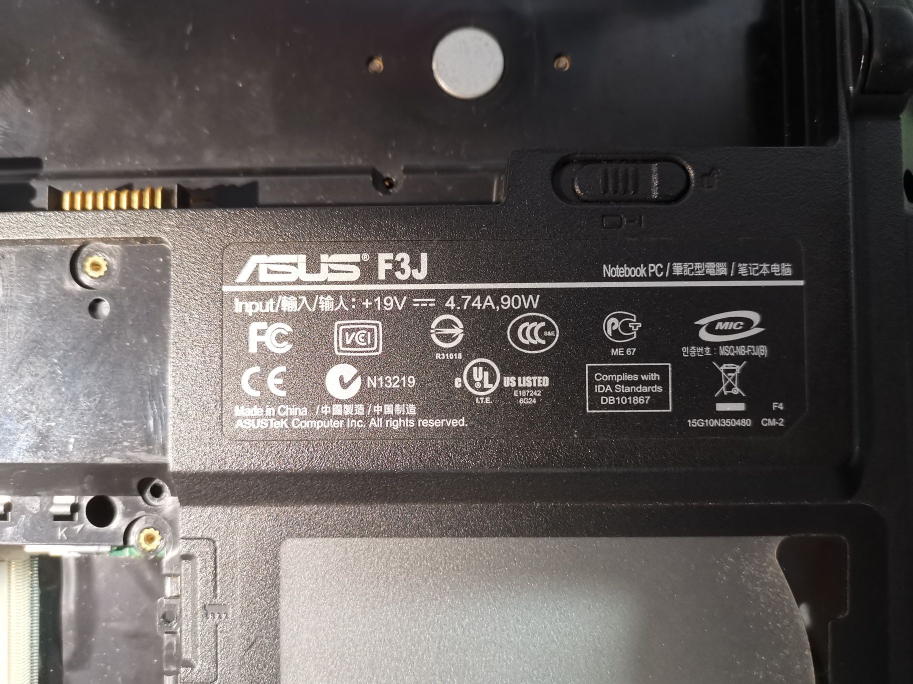 ASUS F3JP - AP0033M para peças