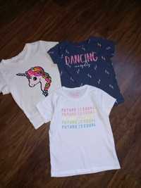 Фирменные футболочки на девочку 5-6 лет набор