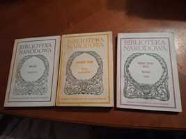 Zestaw 3 książek z serii Biblioteka Narodowa