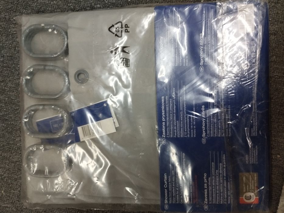 Zasłona prysznicowa nowa 180x200 cm