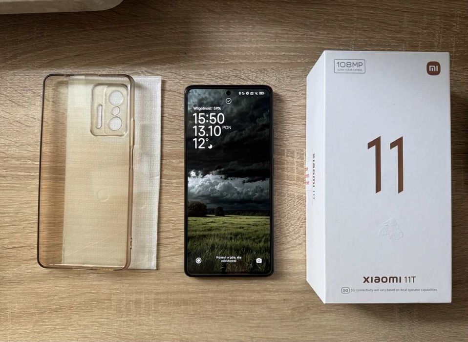 Xiaomi 11T 8/128GB + etui i zapasowa szyba ochronna. Stan Idealny