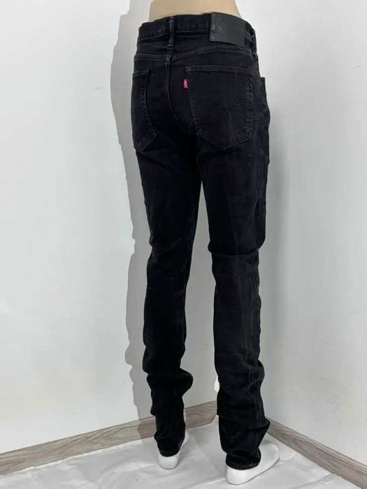Levis meskie jeansy W33 super slim czarne washed vintage Y2K fit