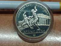 10 zł srebrne olimpiada Ateny 2004 Szermierka