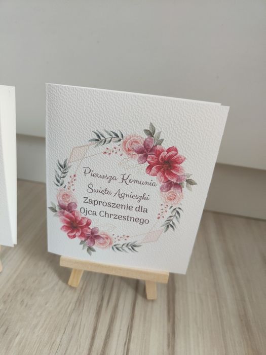 Zaproszenia Pierwsza komunia Święta