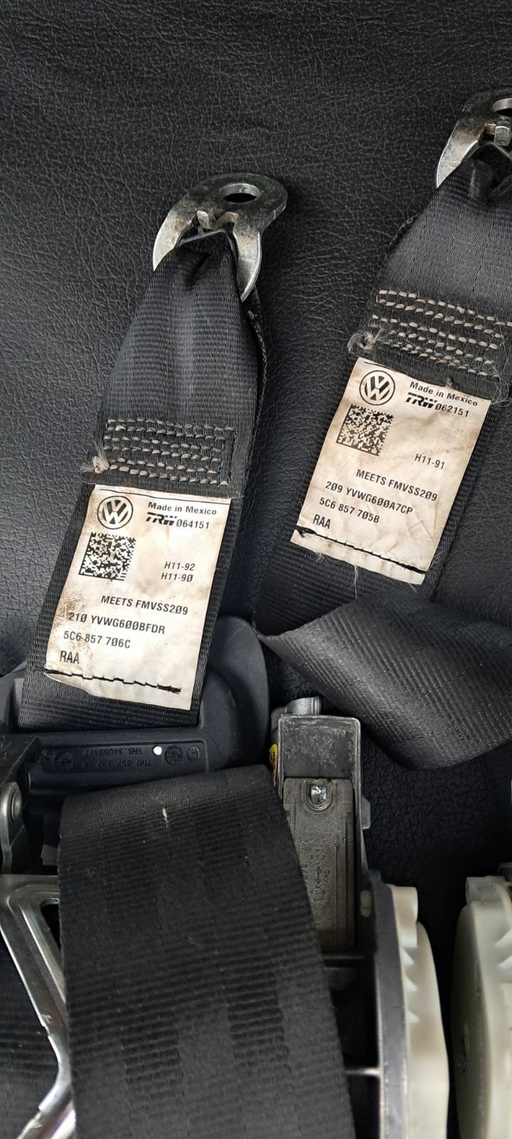 Ремни безопасности Volkswagen jetta 6