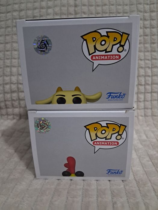 Funko pop Cow 1071 I Chicken 1072 Cartoon Network zestaw