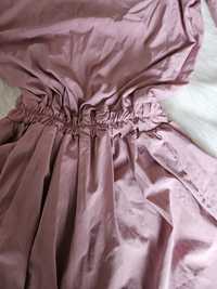 Sukienka różowa letnia rozkloszowana S