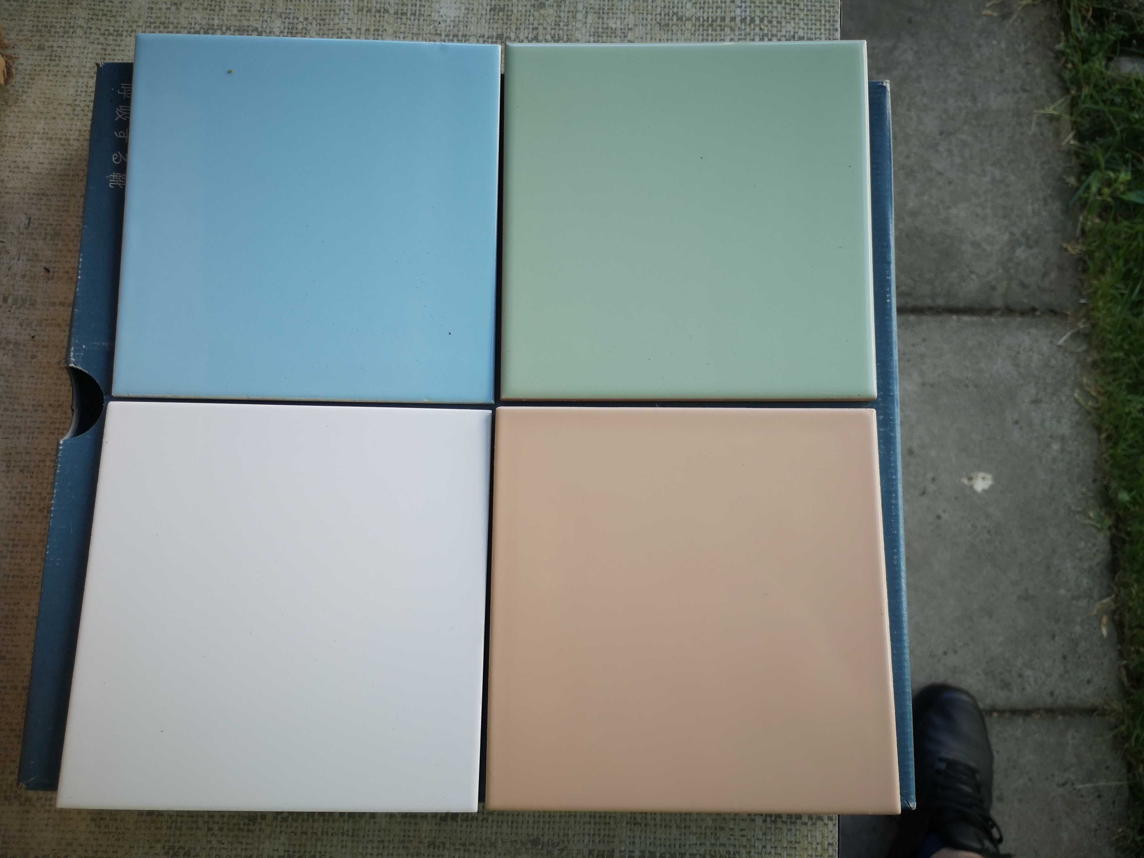 Płytki, glazura, PRL 15x15cm 1400szt. różne kolory 60gr. za 1szt