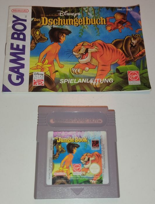 Jungle Book Game Boy GameBoy gra kartridż +książeczka