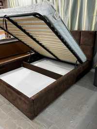 Ліжко з м'якою спинкою  + Підйомний механізм 160х200 см.