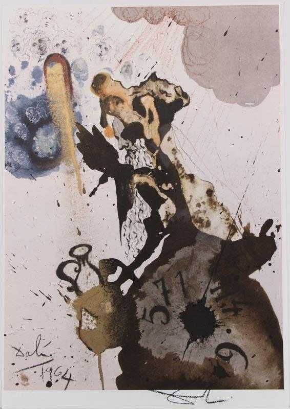 SALVADOR DALI -  Litografia sobre papel, assinada