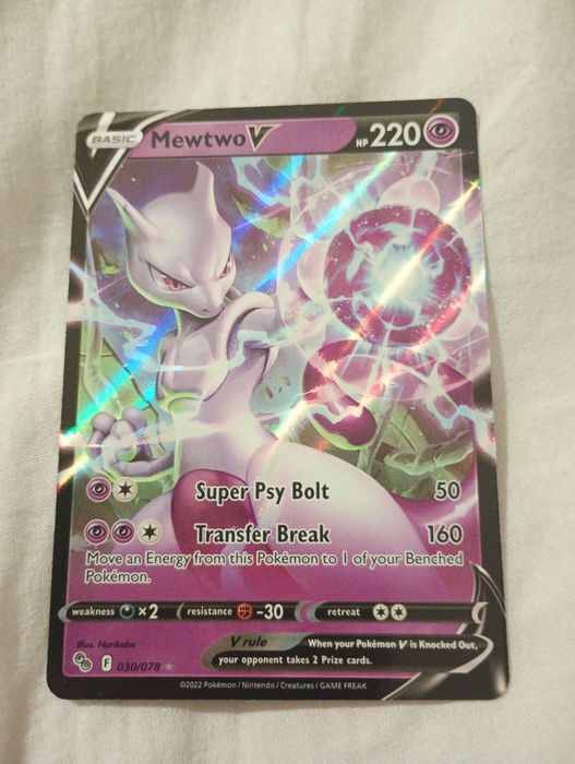 Karta pokemon MewtwoV 030/078