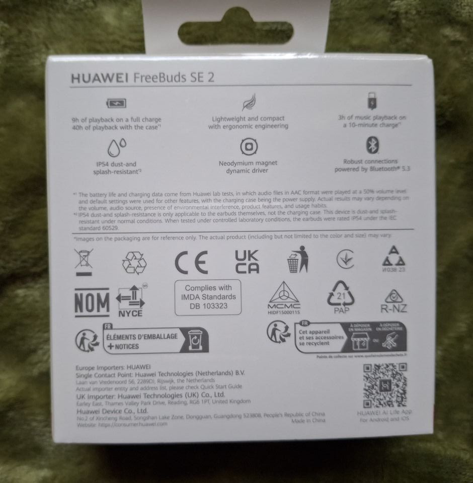 Навушники huawei free buds SE2 ceramic white