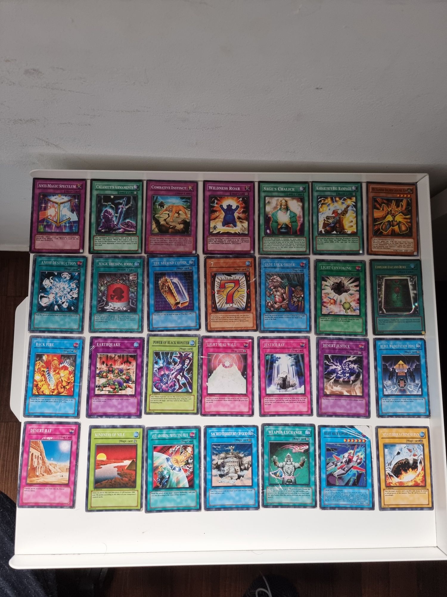 Cartas yu-gi-oh + mapa de combate