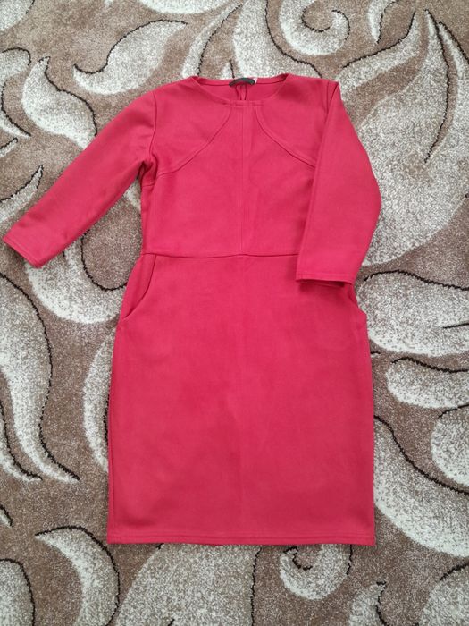 Женское замшевое платье