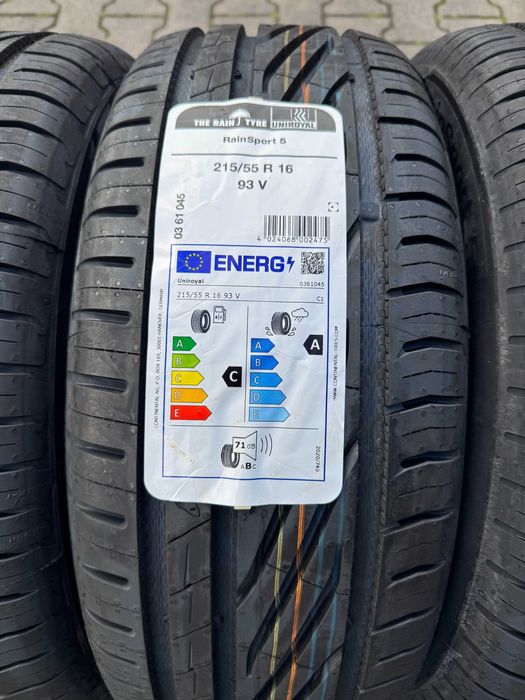 4x Nowe opony letnie 215/55r16 93V UNIROYAL RainSport 5 (2025r)