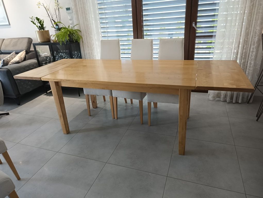 Stół stolik z litego drewna brzozowego