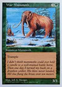 Magic the Gathering  - War Mammoth  - 5th Edition