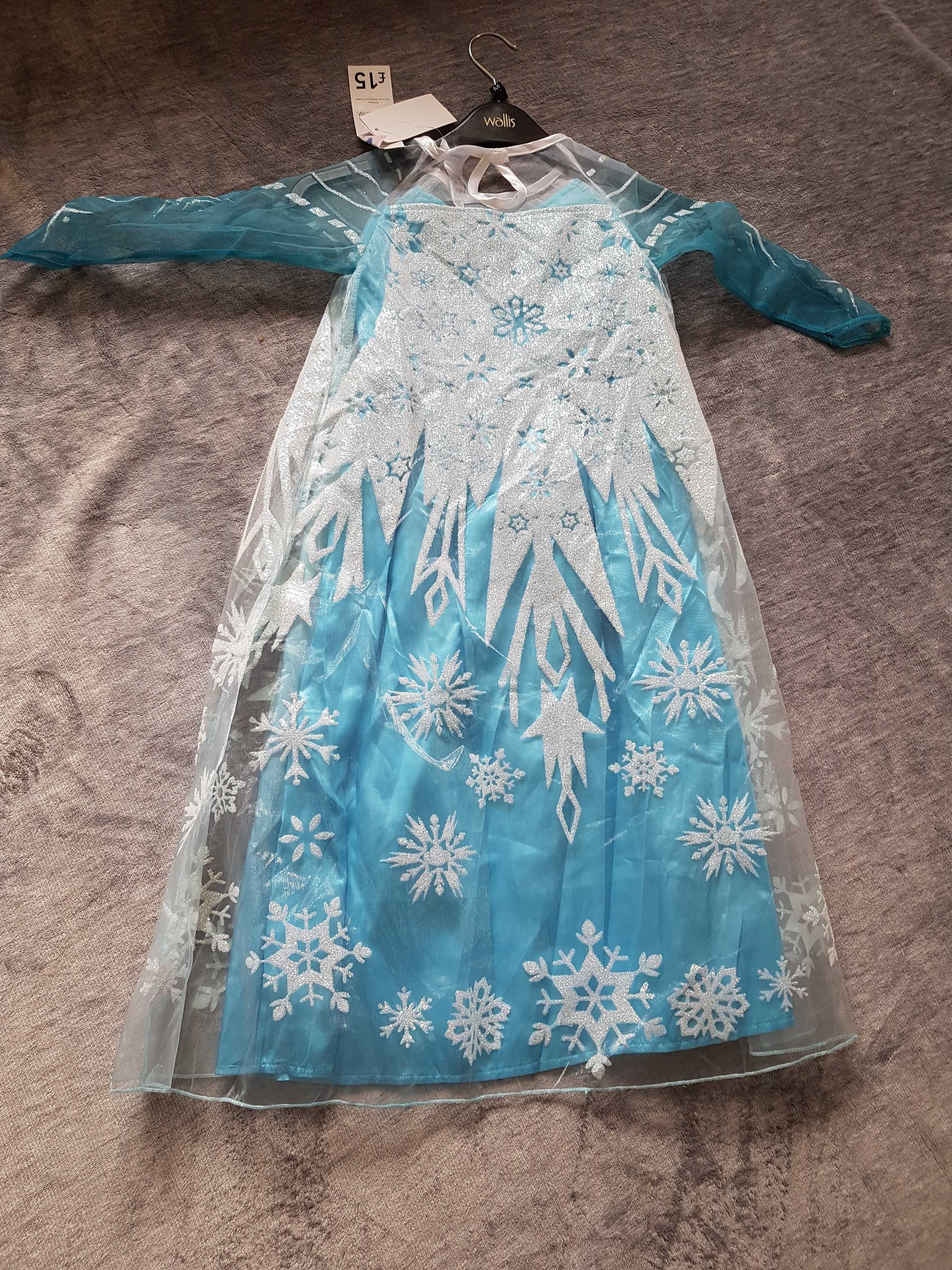 Sukienka przebranie Elsa - Kraina lodu 9-10 lat George 134-140 cm