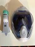Máscara de snorkel superfície c/ válvula Subea c/ nova