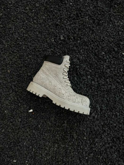 Ботинки TERRAINCOGNITA Distressed Leather White Work Boots