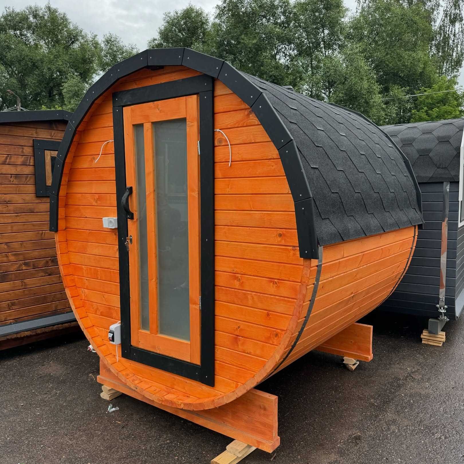 Sauna Beczka Ogrodowa 2х2 m Fińska Ruska Bania z Piecem - Producent
