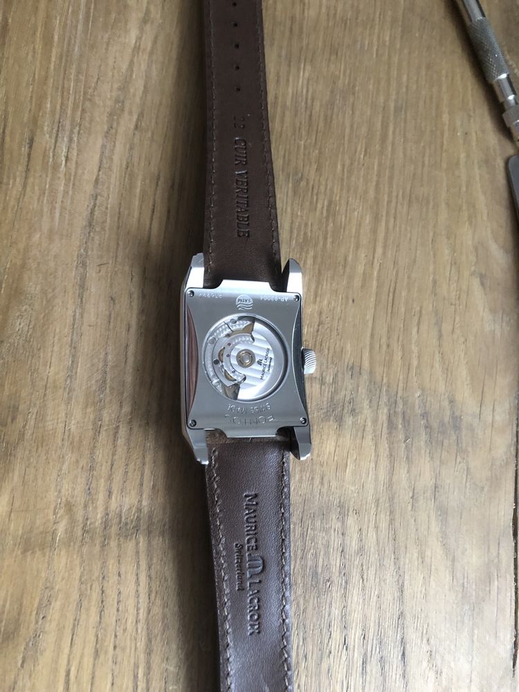 Maurice Lacroix Pontos Automatic Rectangular, kostka, Day Date