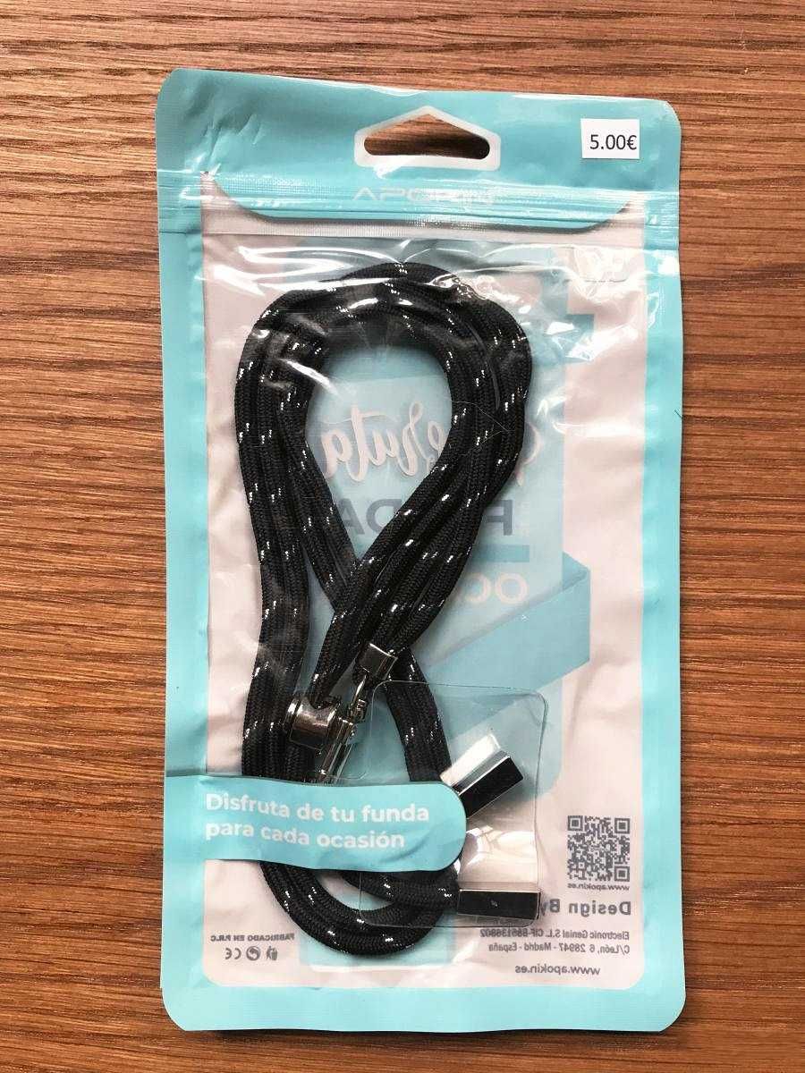 Cordão universal com cartão para capa de telemóvel / smartphone