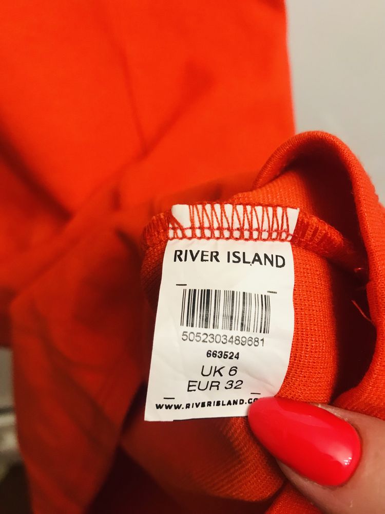 Красное платье River Island!