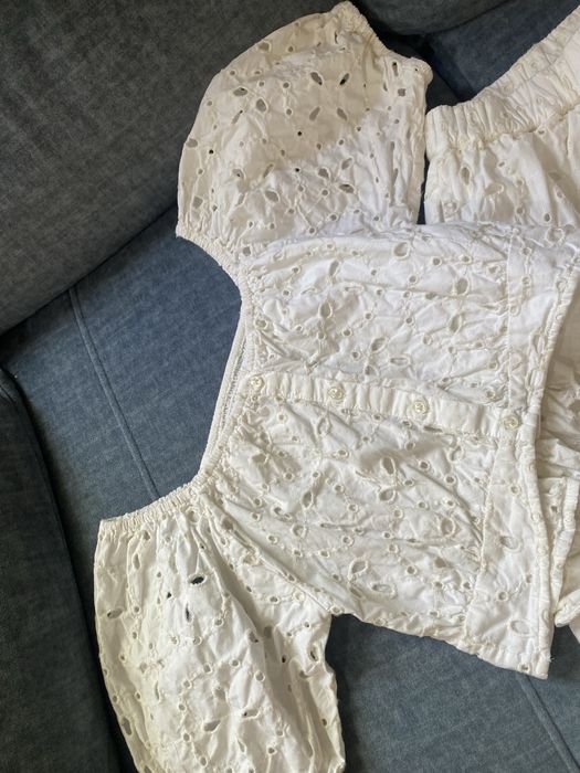 Conjunto branco da Zara.