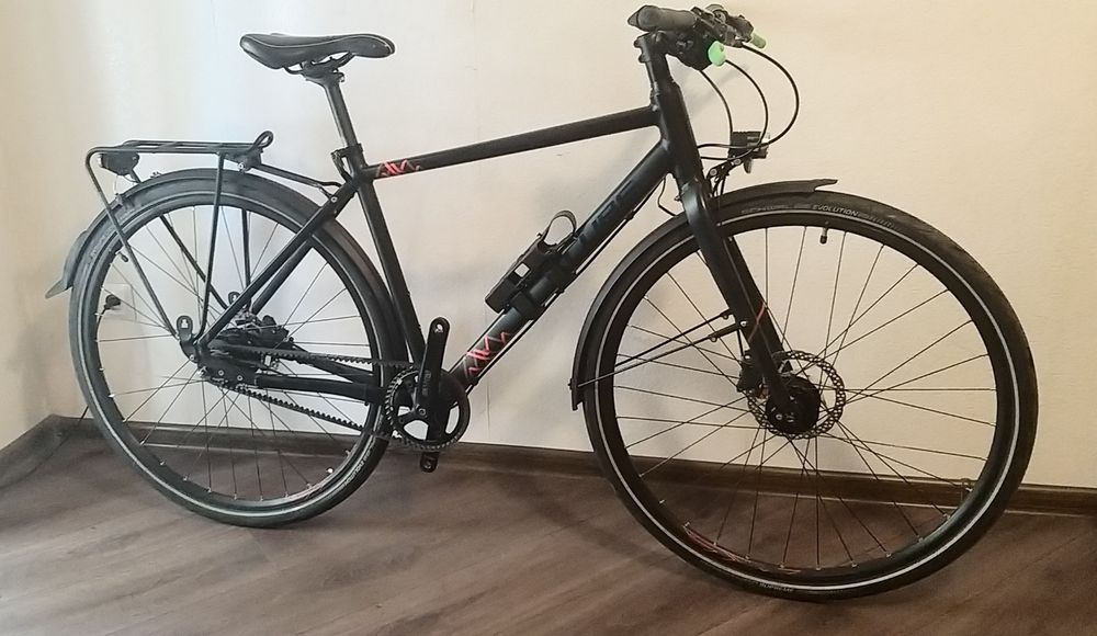 Велосипед Cube Travel SL планетарка, динамовтулка, на карбоновом ремне