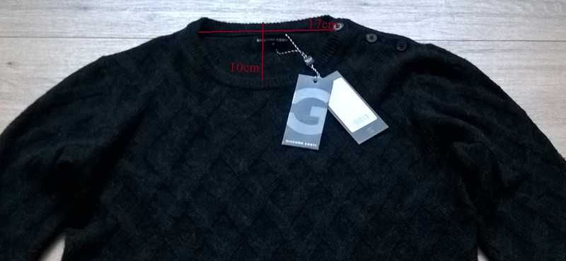 Nowy sweter Giacomo Conti, rozmiar M, kolor grafitowy