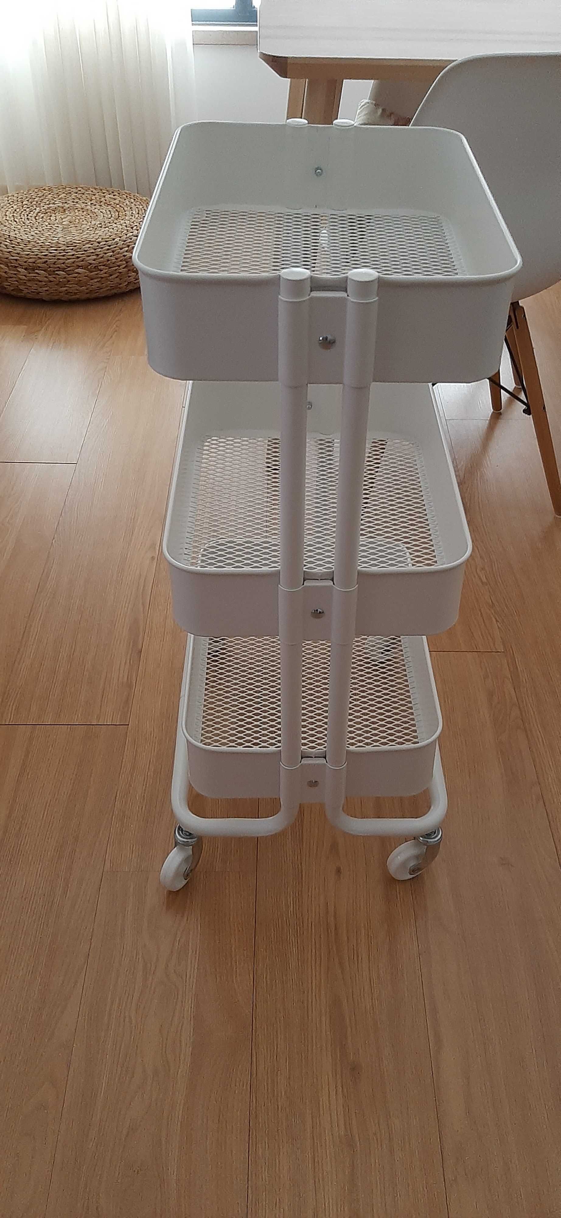 Carrinho de apoio branco RASKOG-IKEA