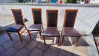 4 cadeiras de jantar em madeira