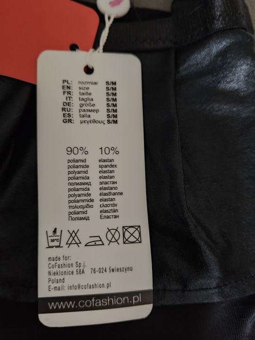 Pas do pończoch mini spódniczka