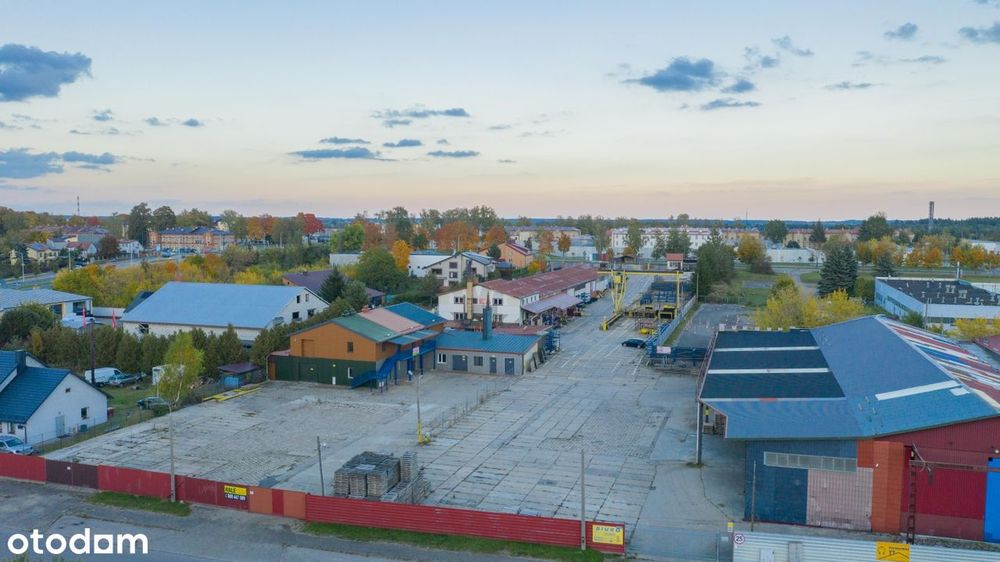 Komercyjna działka 1825m2, zabudowana bud.400m2, Suwałki.